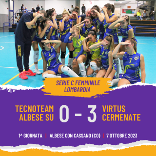 TECNOTEAM ALBESE SU 0 - VIRTUS CERMENATE 3  - Serie C Femminile 2023/24 Lombardia - 1^ Giornata