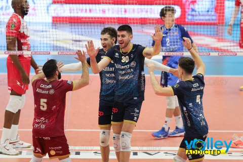 #SuperLega #VolleyAddictedSuperLega Credem Banca 2023/24 - PlayOff ScudettoQuarti di Finale - Gara 1GAS SALES BLUENERGY PIACENZA 2 - ALLIANZ MILANO 3PalaBancaSport - Piacenza - 6 marzo 2024Gallery: www.volleyaddicted.comCredit: Morotti Matteo/VolleyAddicted.com