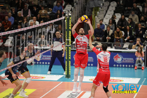 #SuperLega #VolleyAddictedSuperLega Credem Banca 2023/24 - PlayOff ScudettoQuarti di Finale - Gara 1GAS SALES BLUENERGY PIACENZA 2 - ALLIANZ MILANO 3PalaBancaSport - Piacenza - 6 marzo 2024Gallery: www.volleyaddicted.comCredit: Morotti Matteo/VolleyAddicted.com
