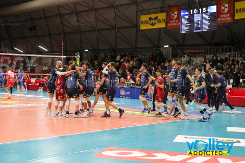#SuperLega #VolleyAddictedSuperLega Credem Banca 2023/24 - PlayOff ScudettoQuarti di Finale - Gara 1GAS SALES BLUENERGY PIACENZA 2 - ALLIANZ MILANO 3PalaBancaSport - Piacenza - 6 marzo 2024Gallery: www.volleyaddicted.comCredit: Morotti Matteo/VolleyAddicted.com